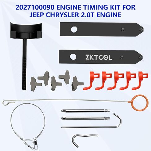 ZKTOOL 2027100090 مجموعة أدوات توقيت المحرك لمحرك جيب كرايسلر 2.0T، أداة عمود توازن مضخة زيت المحرك، أداة تعديل ومحاذاة مضخة الزيت. in Saudi Arabia