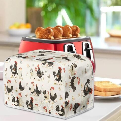 Blue Floral Sunflower Print Toaster Cover Kitchen Waterproof Small Microwave Oven Dust Cover Universal Fits for Most Standard Toasters in Kuwait