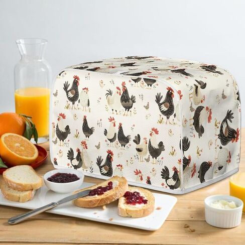 Blue Floral Sunflower Print Toaster Cover Kitchen Waterproof Small Microwave Oven Dust Cover Universal Fits for Most Standard Toasters in Kuwait