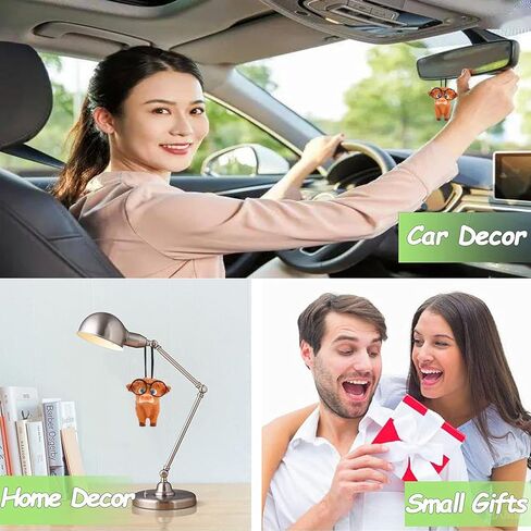 Rear View Mirror Hanging Accessories of Swinging Cattle Highland Cow Cute Car Hanging Accessories Decor for Teens Men Women Car Mirror Hanging Accessories Truck Car Pendant Car Charm (1 PCS) in Saudi Arabia
