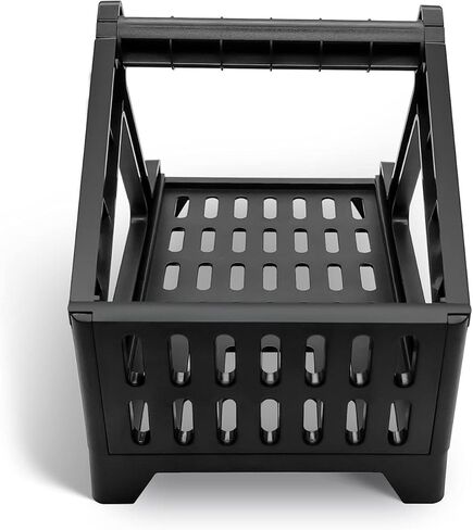 Label Holder for Rolls and Fan-Fold Labels, Thermal Shipping Label Roll Holder for Desktop Label Printer Shipping Supplies Industrial Labels, Black in Kuwait