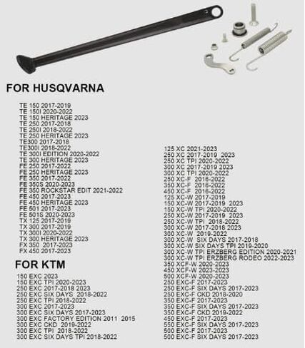 حامل جانبي للدراجة الترابية مع نوابض لـ XC XC-W XCR-W XC-F XCF-W EXC EXC-E EXC-R EXC-F لـ HUSQVARNA TE FE FX FE FS 125 150 200 250 300 350 400 450 500 505 530 2008 -2016 in Saudi Arabia
