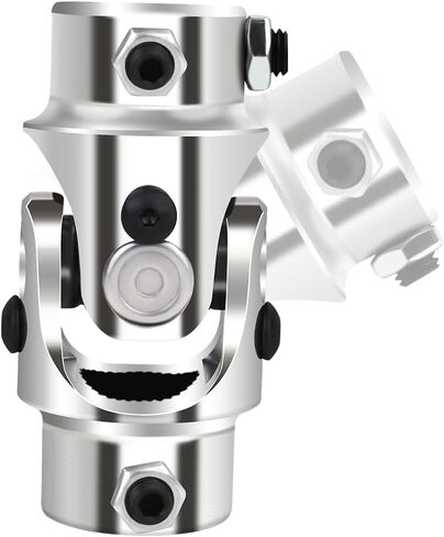 Universal Steering Joints 13/16"-36 Spline x 3/4" DD U-Joint Shaft Chrome 83mm (3-1/4") Working Angle 35°Degree in Saudi Arabia