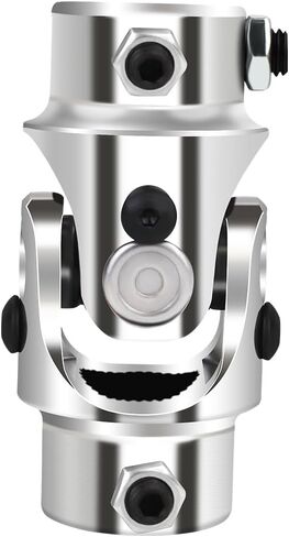 Universal Steering Joints 13/16"-36 Spline x 3/4" DD U-Joint Shaft Chrome 83mm (3-1/4") Working Angle 35°Degree in Saudi Arabia