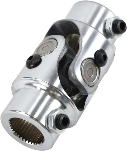 Universal Steering Joints 13/16"-36 Spline x 3/4" DD U-Joint Shaft Chrome 83mm (3-1/4") Working Angle 35°Degree in Saudi Arabia