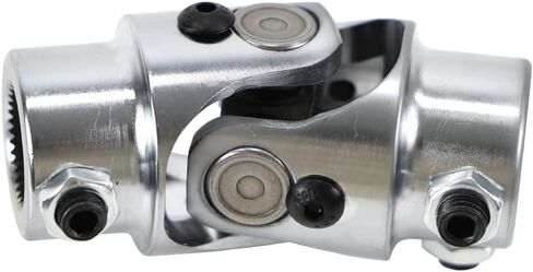Universal Steering Joints 13/16"-36 Spline x 3/4" DD U-Joint Shaft Chrome 83mm (3-1/4") Working Angle 35°Degree in Saudi Arabia