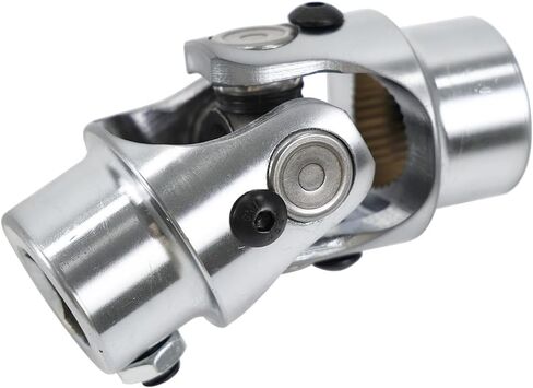 Universal Steering Joints 13/16"-36 Spline x 3/4" DD U-Joint Shaft Chrome 83mm (3-1/4") Working Angle 35°Degree in Saudi Arabia