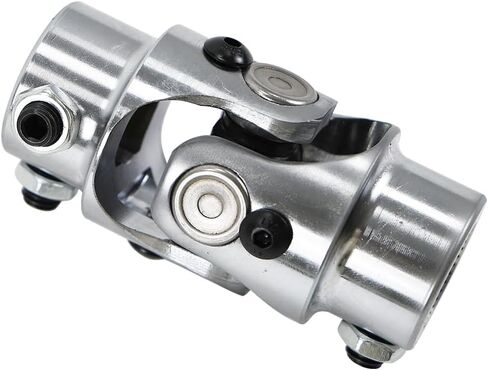 Universal Steering Joints 13/16"-36 Spline x 3/4" DD U-Joint Shaft Chrome 83mm (3-1/4") Working Angle 35°Degree in Saudi Arabia