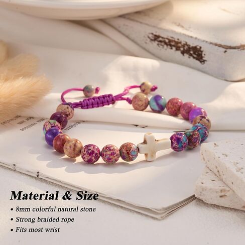 Tarsus Granddaughter Cross Bracelet, Granddaughter Gifts from Grandma, Birthday Christmas Stocking Stuffers for Granddaughter Teens Girls in Saudi Arabia