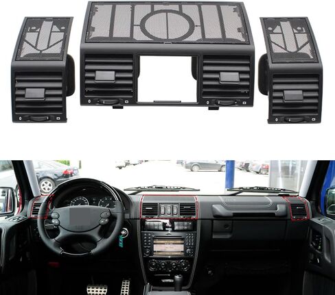 Right Instrument Panel Speaker Cover Air Vent For Mercedes-Benz G-Class,W463,G350d,G500,G55AMG,G550,G 63AMG 2003-2018 Replacement # 4636807408 4636803208 4636807417 (left vent) in Saudi Arabia
