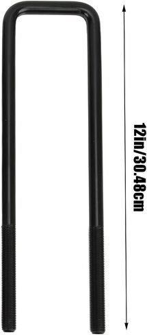 Rear Axle U Bolts Kit,12in Black Bend Suspension U Bolts Nuts Gaskets Kit Steel Replacement for / 1500 1999?2010 in Saudi Arabia
