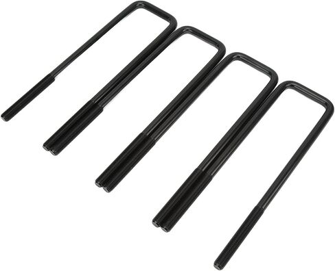 Rear Axle U Bolts Kit,12in Black Bend Suspension U Bolts Nuts Gaskets Kit Steel Replacement for / 1500 1999?2010 in Saudi Arabia