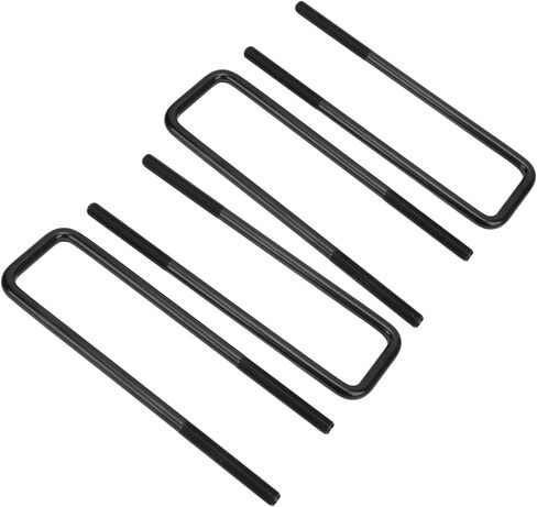 Rear Axle U Bolts Kit,12in Black Bend Suspension U Bolts Nuts Gaskets Kit Steel Replacement for / 1500 1999?2010 in Saudi Arabia