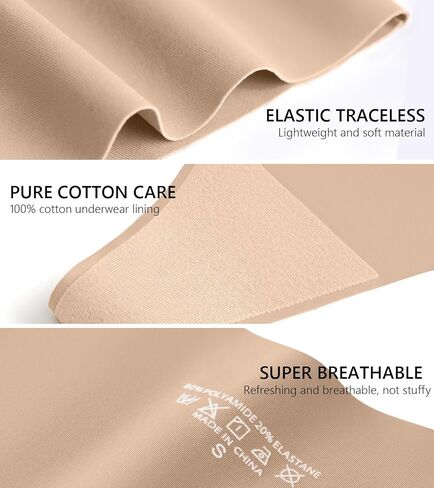 Seamless Underwear For Womens Thongs 6 Pack No Show Sexy Thongs Seamless Stretch Breathable Invisible Women Panties in Saudi Arabia