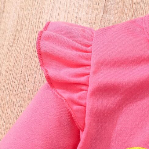 Popshion Girls Tulle Skirt Set Long Sleeve Sweatshirt+Tutu Dress Birthday Party Outfit Kids Fall Winter Clothes Set 1-8 Years in Kuwait