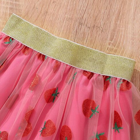 Popshion Girls Tulle Skirt Set Long Sleeve Sweatshirt+Tutu Dress Birthday Party Outfit Kids Fall Winter Clothes Set 1-8 Years in Kuwait