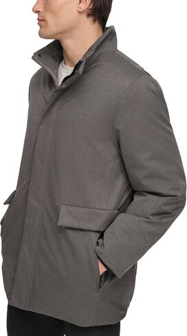 DKNY Men's Padded Walking Coat with Fill in Saudi Arabia