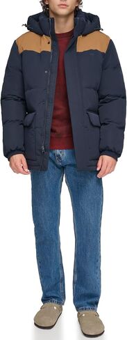 Levi's Men's 2-Pocket Quilted Hooded Parka in Saudi Arabia