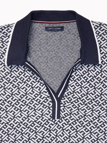 Tommy Hilfiger Women's Adaptive Polo With Wide Neck Opening in Saudi Arabia