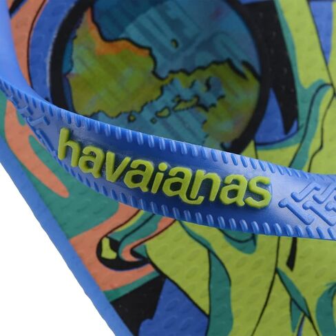 شبشب فليب فلوب ثلاثي الأبعاد للأطفال من Havaianas - صندل ثلاثي الأبعاد للأطفال على شكل كائن فضائي - نجمة زرقاء، طفل كبير 3Y/4W in Kuwait