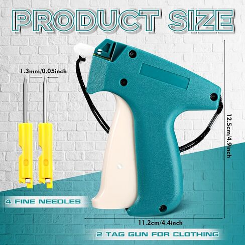 2 Pack Fine Stitch Gun for Clothes, Micro Mini Tagging Stitch Gun Kit Stitch Quick Clothing Fixer Gun Sewing Quilting Hemming Quick Stitch Tag Gun with 4 Needle(Green) in Saudi Arabia