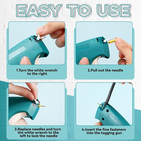 2 Pack Fine Stitch Gun for Clothes, Micro Mini Tagging Stitch Gun Kit Stitch Quick Clothing Fixer Gun Sewing Quilting Hemming Quick Stitch Tag Gun with 4 Needle(Green) in Saudi Arabia