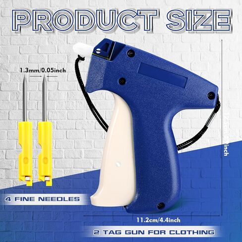 2 Pack Fine Stitch Gun for Clothes, Micro Mini Tagging Stitch Gun Kit Stitch Quick Clothing Fixer Gun Sewing Quilting Hemming Quick Stitch Tag Gun with 4 Needle(Green) in Saudi Arabia