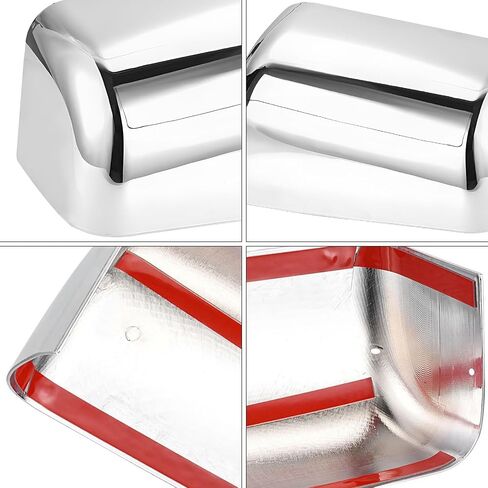 الكروم العلوي نصف مرآة قبعات غطاء الكسوة استبدال ل 2008-2016 فورد F250 F350 F450 F550 سوبر واجب سحب الملحقات (غطاء المرآة) in Kuwait