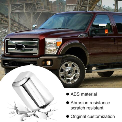 الكروم العلوي نصف مرآة قبعات غطاء الكسوة استبدال ل 2008-2016 فورد F250 F350 F450 F550 سوبر واجب سحب الملحقات (غطاء المرآة) in Kuwait