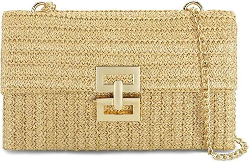 كلوث صيفي من القش للنساء، حقائب يد من الخيزران للنساء وحقائب من الخيزران لقضاء العطلات على الشاطئ in Kuwait