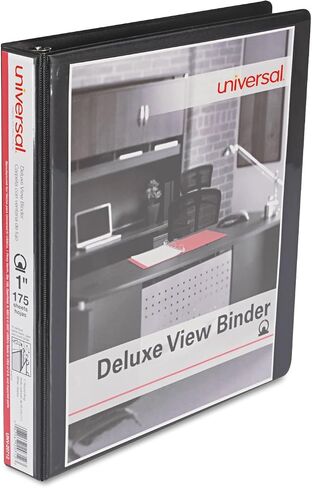 Universal UNV20713 11 in. x 8.5 in. 1 in. Capacity 3 Rings Slant D-Ring View Binder - Light Blue in Saudi Arabia