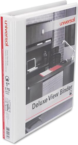 Universal UNV20713 11 in. x 8.5 in. 1 in. Capacity 3 Rings Slant D-Ring View Binder - Light Blue in Saudi Arabia