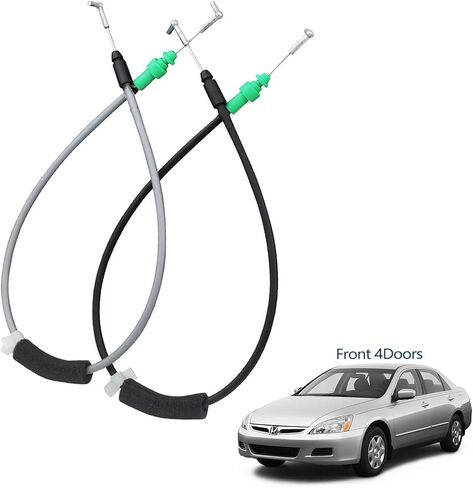 2 قطعة كابل تحرير مزلاج مقبض الباب الداخلي من الجانب الأيسر والأيمن متوافق مع 2003 2004 2005 2006 2007 Honda Accord 4Dr LX EX DX Hybrid يستبدل 72171-SDC-A02 72131-SDA-A02 in Kuwait