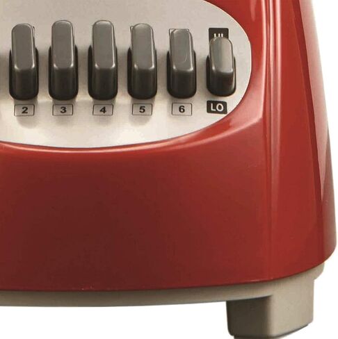 Brentwood Blender with Glass Jar, 12-Speed + Pulse, Red in Saudi Arabia