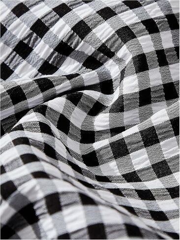 MakeMeChic Women's 3 Pack Plaid Boxer Shorts Y2k Elastic High Waist Lounge Gingham Shorts in Saudi Arabia