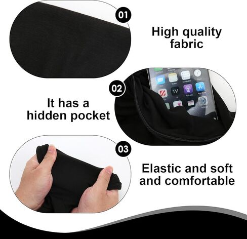 وشاح بحلقة لا متناهية للنساء، وشاح سفر مريح خفيف الوزن باللون الأسود بدون حشوات مع جيب بسحاب مخفي، لف للرقبة مناسب لتخزين الأغراض الصغيرة أثناء السفر يوميًا ويمنع فقدانها in Kuwait