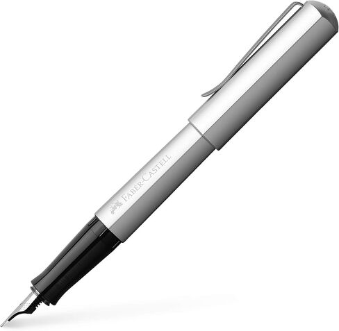 Faber-Castell Hexo F Fountain Pen - Silver in Saudi Arabia