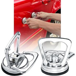 Dent Puller Suction Cup, Car Dent Remover Puller, 2Pcs Paintless Dent Removal Kit, Heavy Duty Aluminum Body Small Suction Cup for Car Dent Repair, Glass Mirror Screen Pad Lifting/Moving