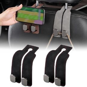 Car Back Seat Headrest Hook, Purse Holder Headrest Hooks for Car, Car Seat Headrest Storage Hooks for Purses and Bags Cute