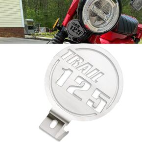 Compatible with Hunter Cub 125 Trail 125(2019-2024) Stainless Steel Front Horn Protector Guard Cover (Black)