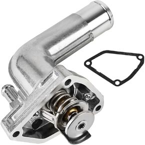 Engine Coolant Thermostat Housing Assembly with Gasket Compatible with Infiniti I30 I35 Nissan Altima 2001-2008 Maxima 2003-2007 Murano 2004-2009 Quest Replacement for 212008J10B 21200-8J10B