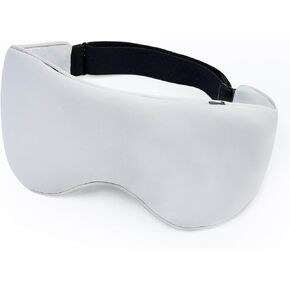 Sivio Weighted Eye Mask for Women & Men, Heatable and Freezable Weighted Eye Pillow with Silica Beads & Adjustable Strap, Soft Breathable Cotton Eye Cover for Sleeping Faster and Better, Black