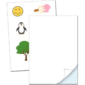 30 Sheets, Printable Vinyl Sticker Paper Waterproof - Letter Size, White