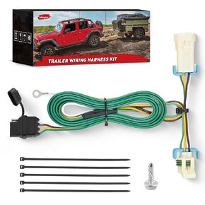 Nilight 4 Pin Trailer Wiring Harness Kit 56083 مخصص لـ 2010 2011 2012 2013 2014 2015 2016 2017 2018 2019 2020 2021 2022 2023 RX350 RX450h RX350L RX350hL حزمة السحب المطلوبة