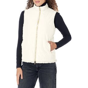 MULTIPLES Women's Thru Collar Zip Pocket Quilted Vest