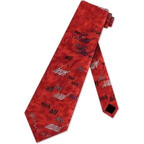 Religious Ties Mens Bible Verse Necktie Christian Tie for Men Matthew 22:37 Church Neckties