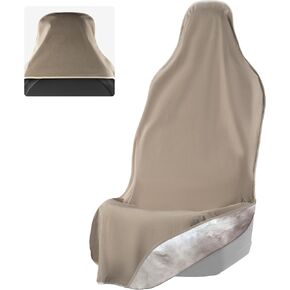 EliteSport Front Seat Cover - Waterproof Car Seat Cover, Waterproof Seat Covers for Cars, Driver Seat Cover, Car Seat Towel Cover After Gym, Waterproof Car Seat Protector - Black