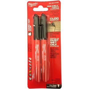 Milwaukee 48-22-3105 2pk Black Fine Point INKZALL Marker
