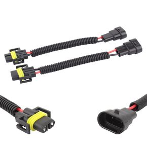 TOMALL 9006 9005 to H11 H8 Retrofit Wiring Harness for Light Bulb Lamp Connector Socket Adapter 12cm(5inch)