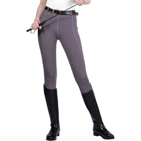 Harrison Howard Rider Breeches with Side Pockets Belt Loops Breathable Full-Seat Riding Pants Adds Grip & Safety for Riders